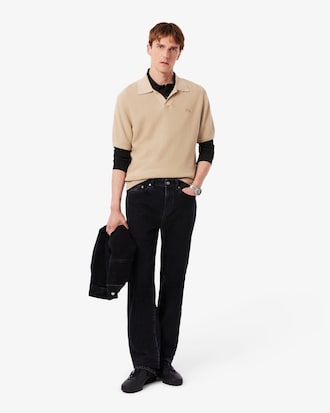 Slim Fit-Polohemd L.12.12 mit langen &Auml;rmeln