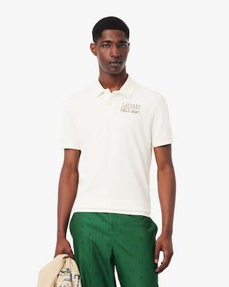 Golf-Polohemd aus Mini Piqué, Relaxed Fit