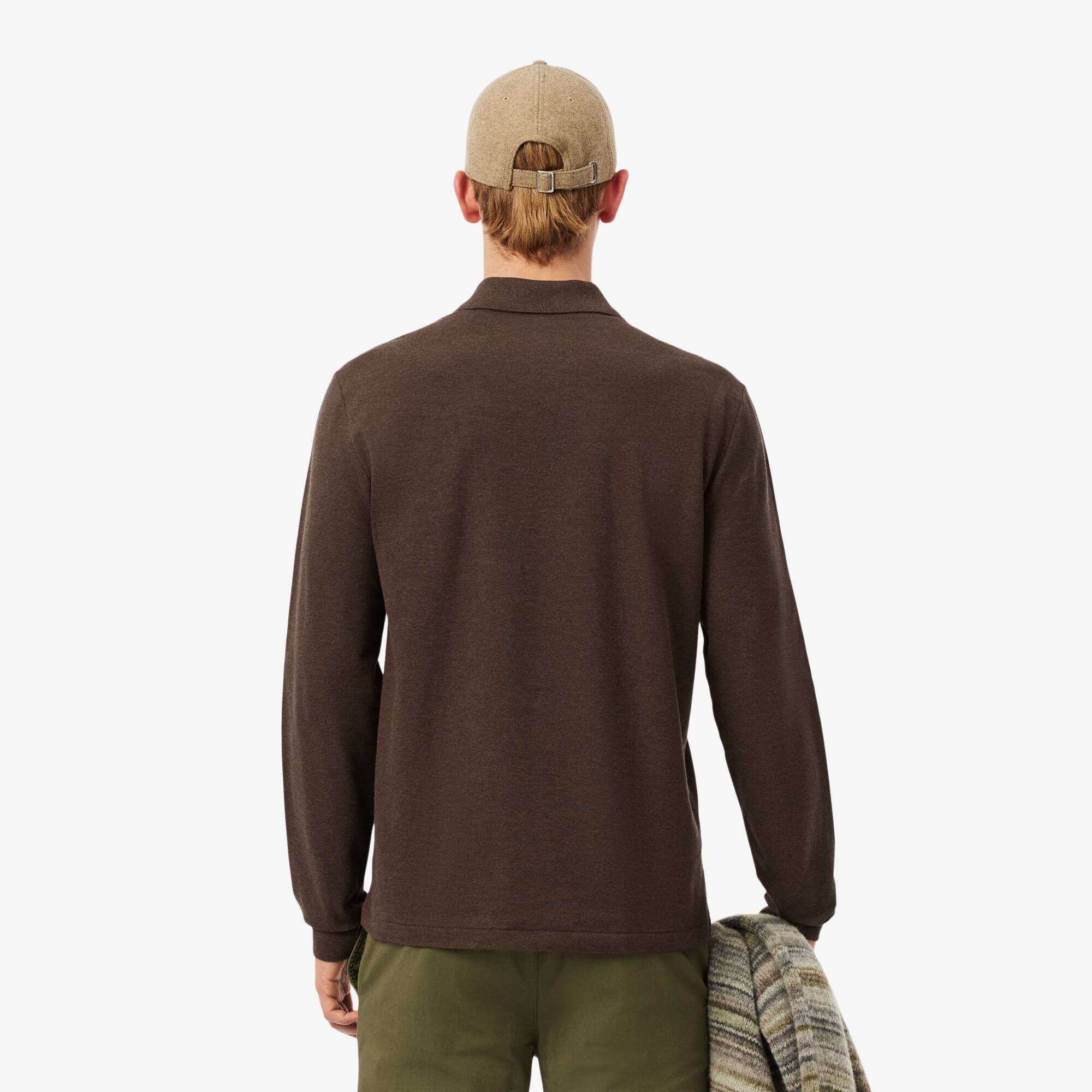 Thumbnail - Lacoste Classic Fit-Polohemd L.12.12 mit langen Ärmeln - Burgunder Size S