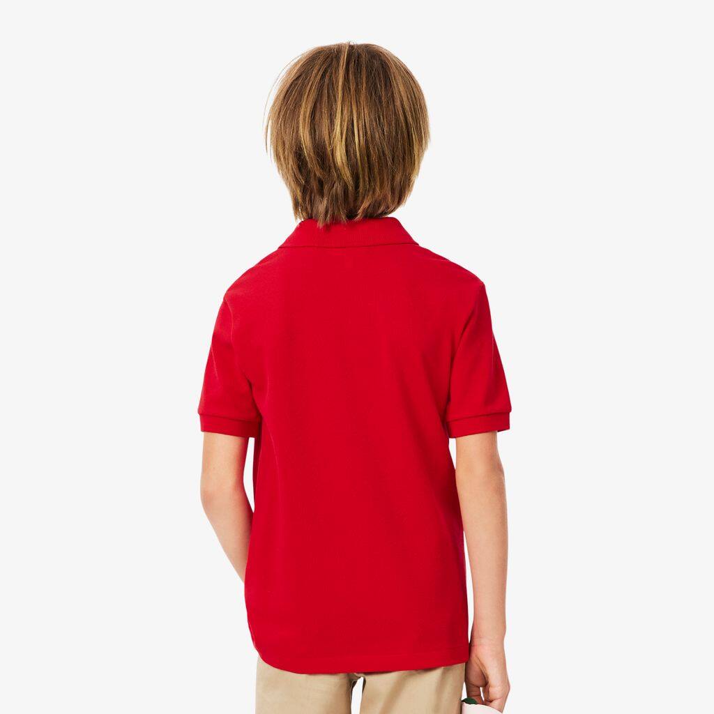 Thumbnail - Lacoste Polohemd aus Petit Piqué - Rot Size 8 - 8A