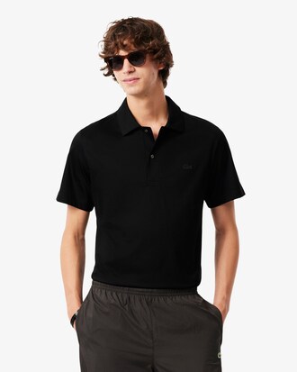 Classic Fit-Polohemd Paris mit offenem Ausschnitt und Stickerei