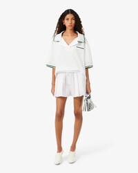 Shorts Runway aus Popeline mit Falten