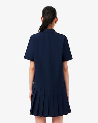 Polokleid aus Popeline mit kurzen &Auml;rmeln