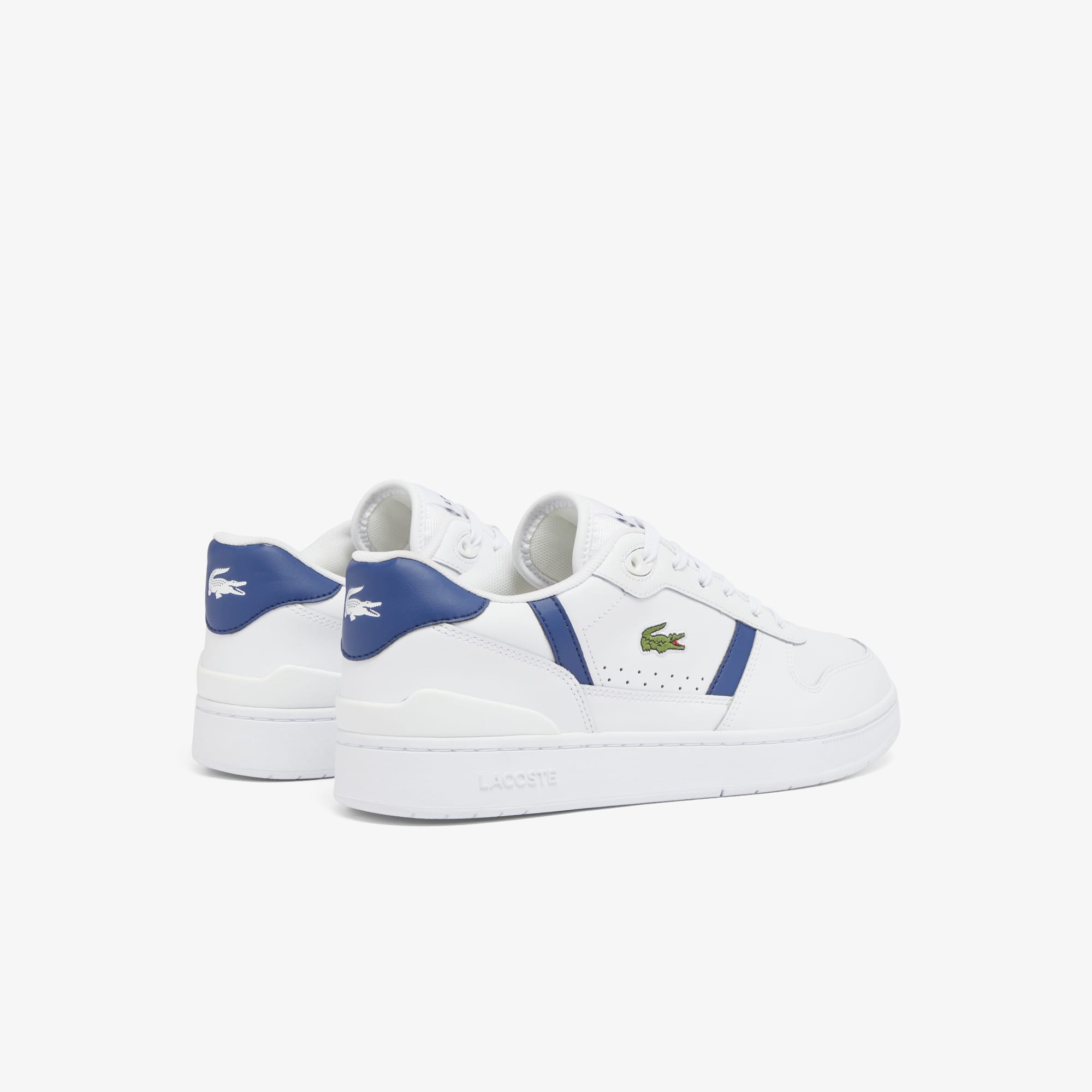 Thumbnail - Lacoste Herren-Sneakers T-Clip Set aus Leder - WHITE / NAVY Size 18 - 15