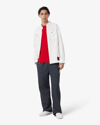 T-Shirt aus Jersey mit Grafik-Print Lacoste x Alpine