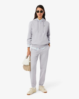 Fleece-Hoodie mit Rei&szlig;verschluss