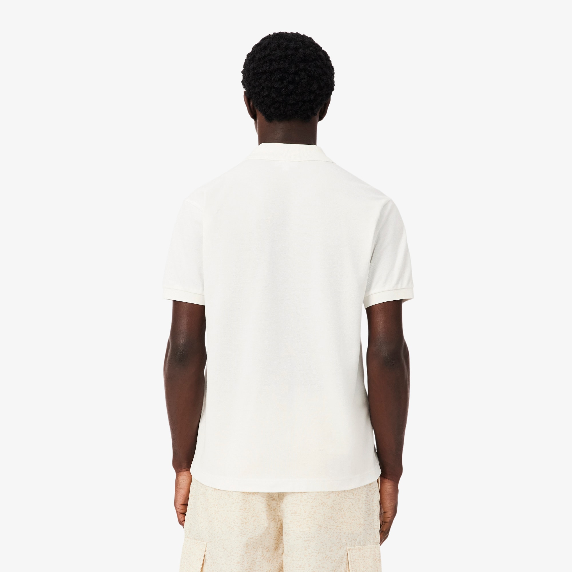 Thumbnail - Lacoste Classic Fit-Polohemd mit grafischem Branding - Weiß Size XXL