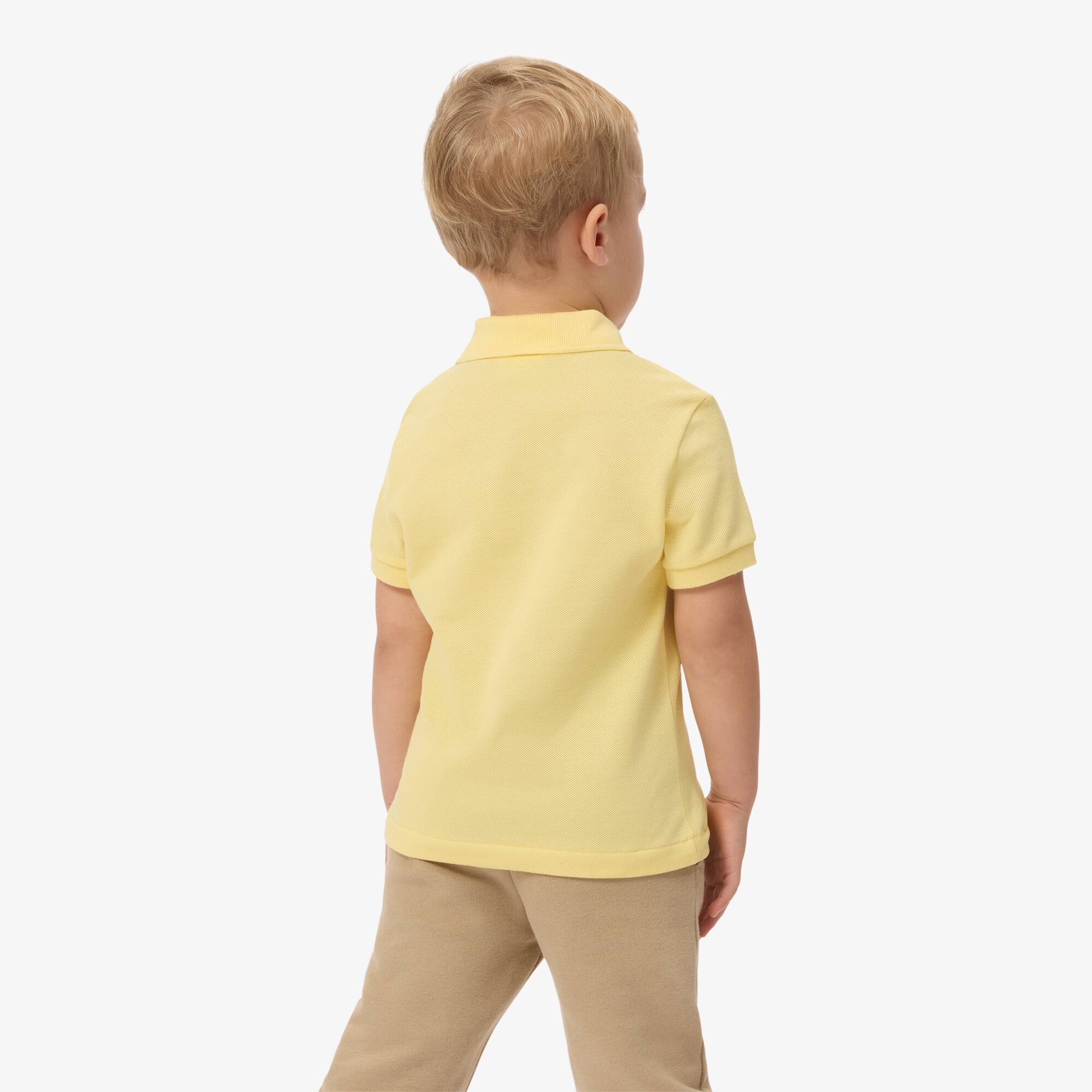 Thumbnail - Lacoste Polohemd aus Petit Piqué - Gelb Size 2 - 2A