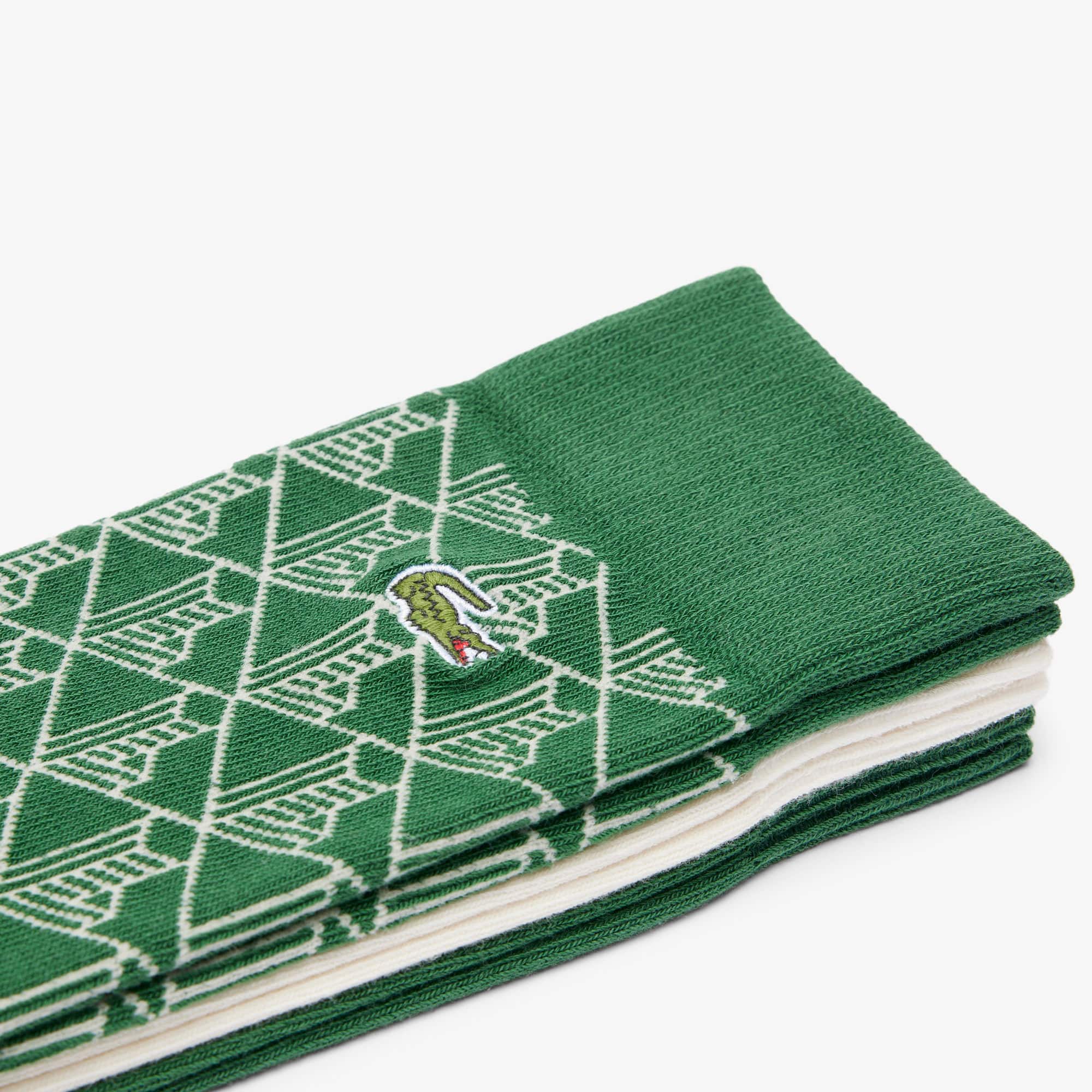 Thumbnail - Lacoste 3er-Pack Socken - Grün / Weiß Size 35/38