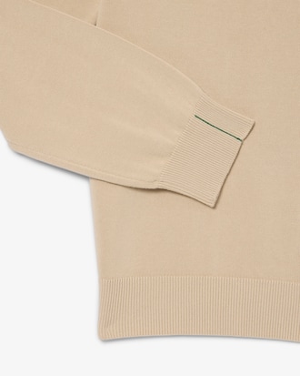 Pullover aus Baumwolle mit Rei&szlig;verschluss und hohem Kragen