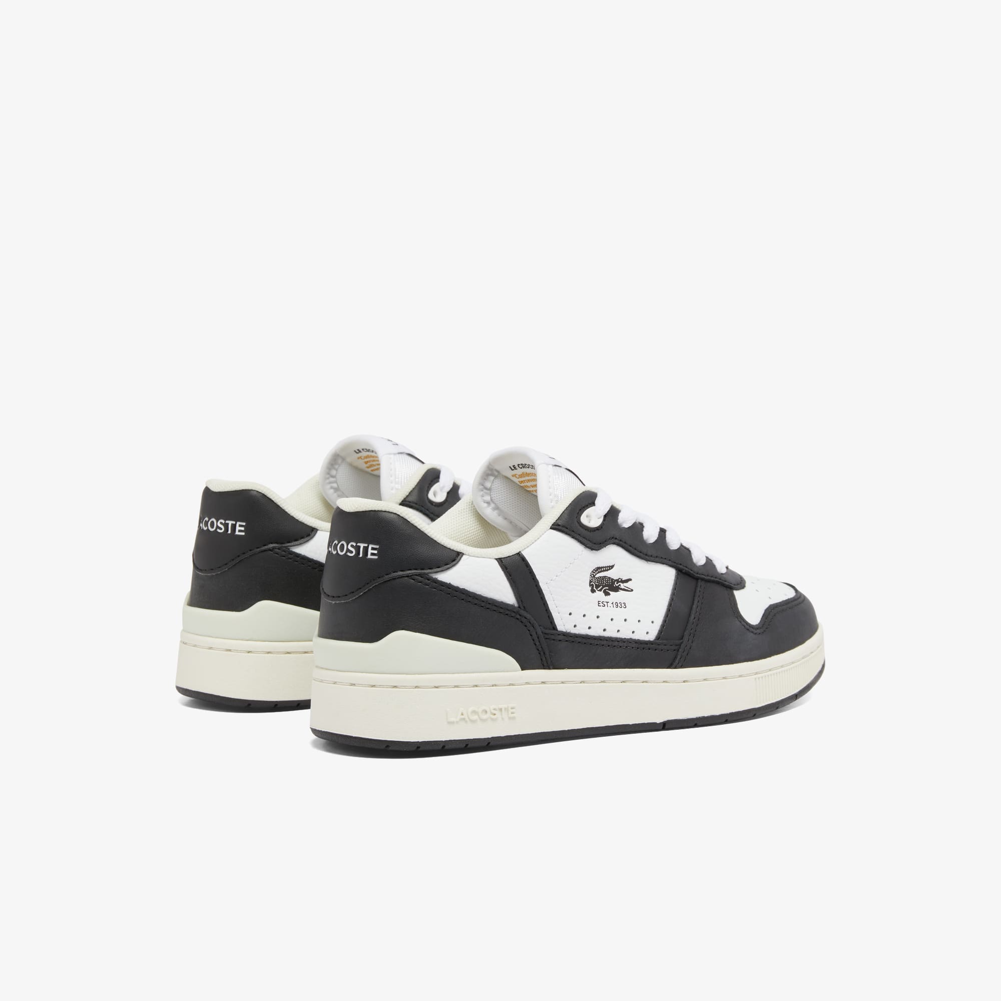 Thumbnail - Lacoste Damen-Sneakers T-Clip Set aus Leder - WHITE/BLACK Size 37