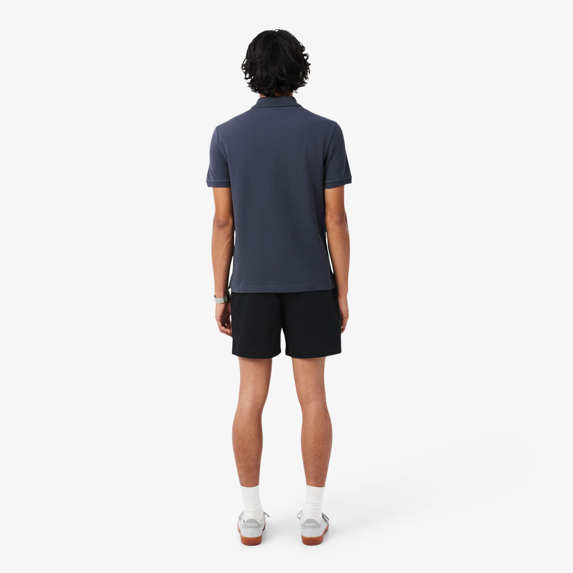 Thumbnail - Lacoste Regular Fit-Shorts aus Stretch-Baumwolle - Schwarz Size L