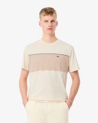 T-Shirt aus Baumwolle mit Colorblock-Design