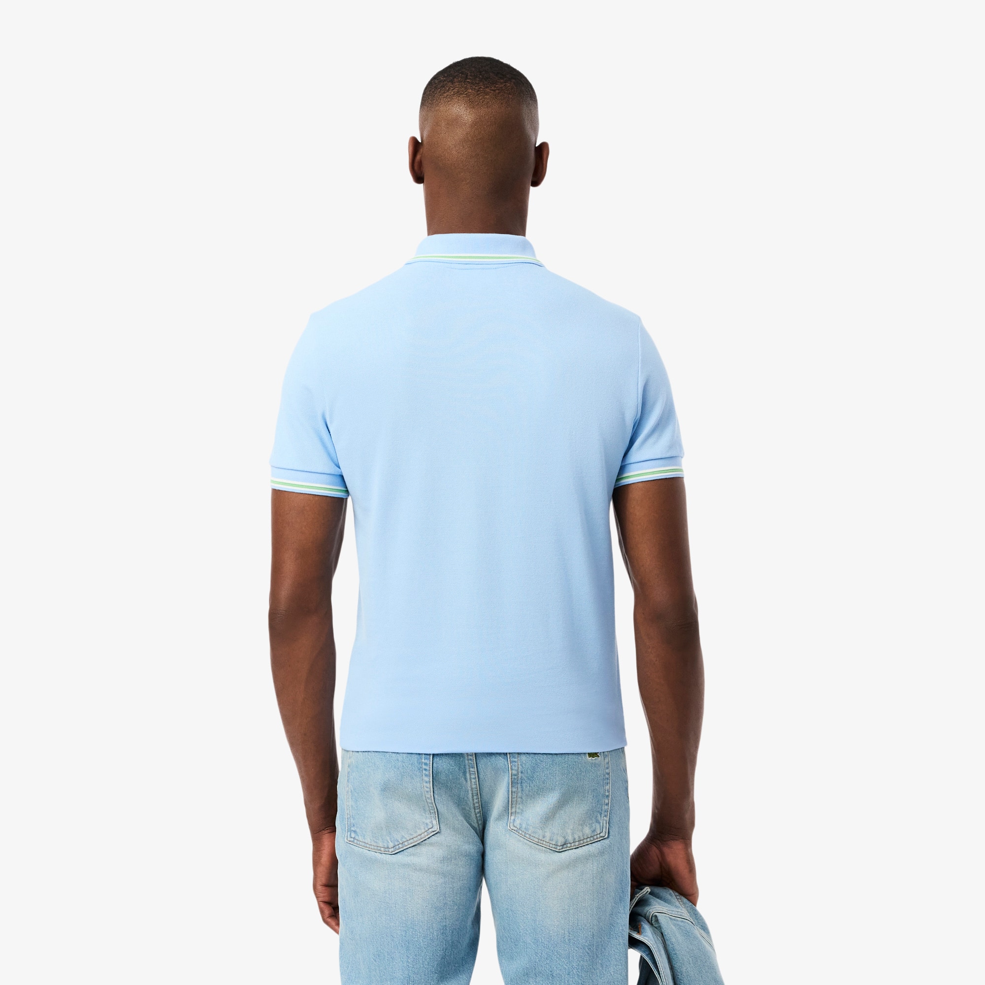 Thumbnail - Lacoste Regular Fit-Polohemd L.12.12 mit Akzent-Einfassung - Pastellblau Size 4XL