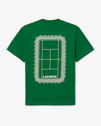 T-Shirt aus Baumwolljersey mit Tennis-Print