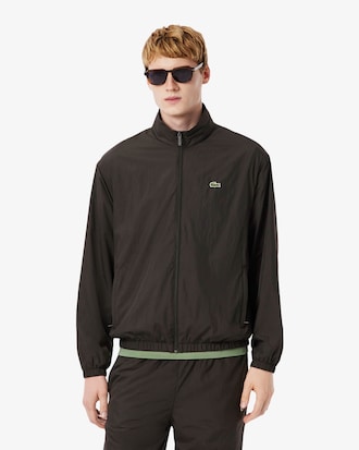 Wasserabweisende Trainingsjacke mit Kapuze