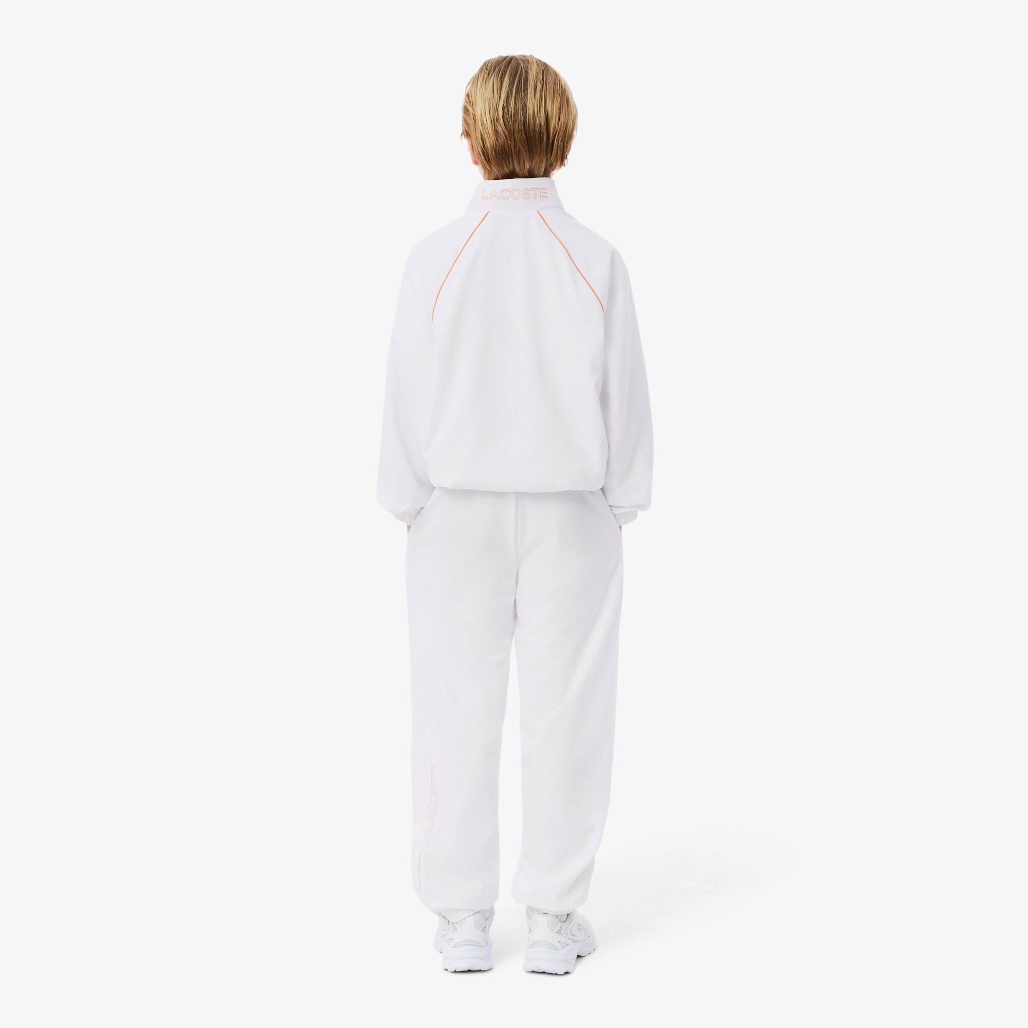 Thumbnail - Lacoste Trainingsanzug aus Diamant-Taft - Weiß Size 8 - 8A