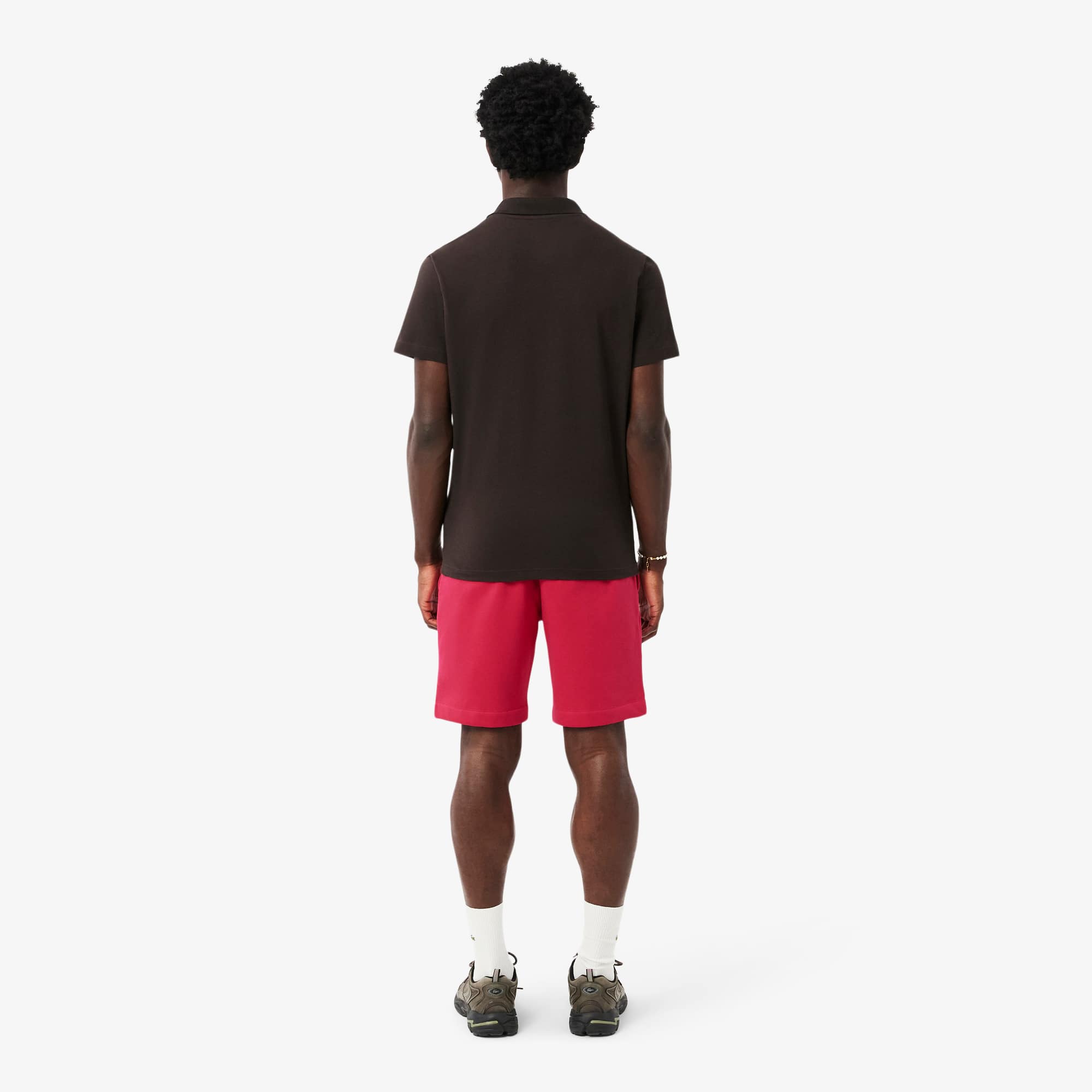 Thumbnail - Lacoste Regular Fit-Shorts aus Fleece - Rosa Size 4XL