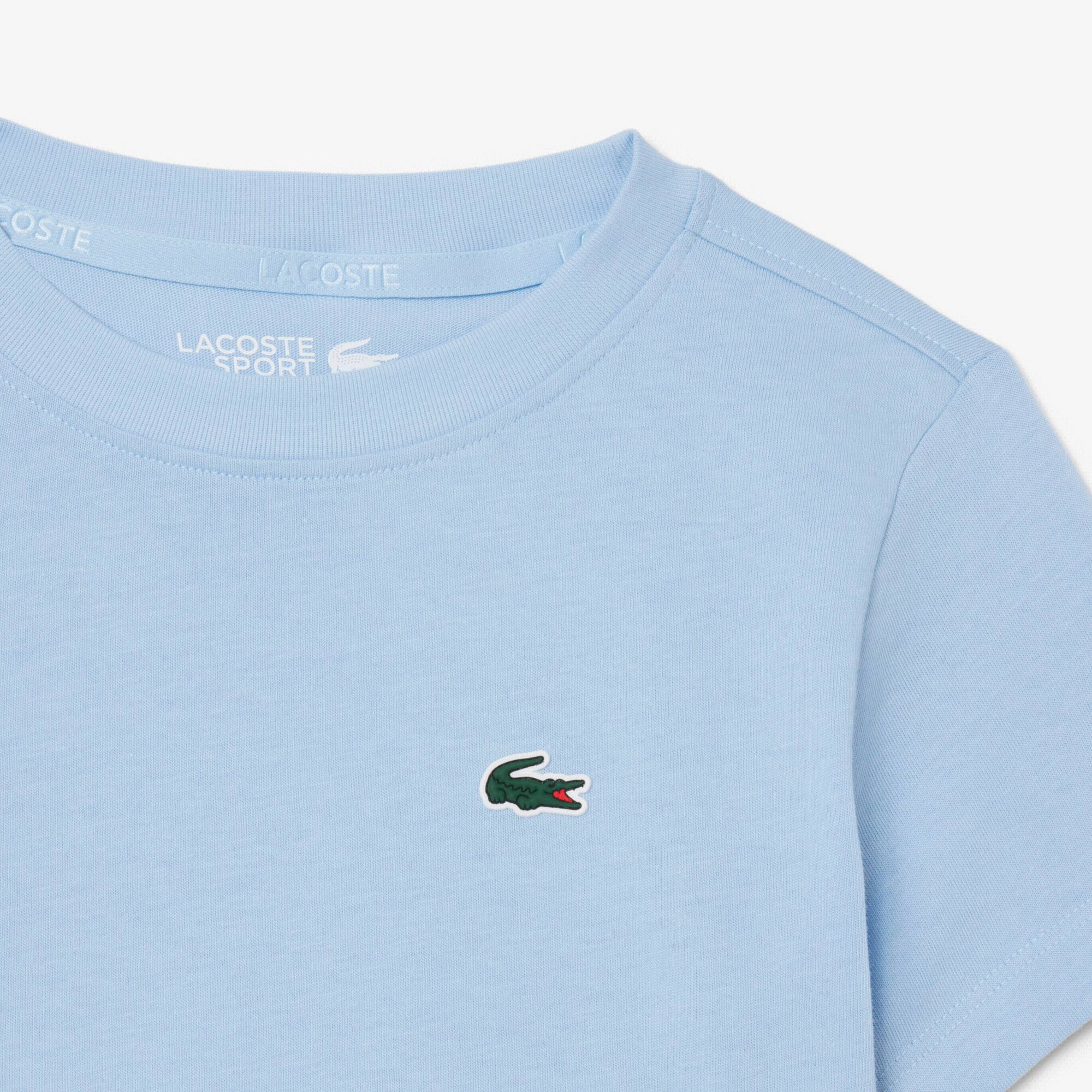 Thumbnail - Lacoste Sport-T-Shirt aus technischer Baumwolle mit Ultra Dry-Technologie - Pastellblau Size 9 - 10A