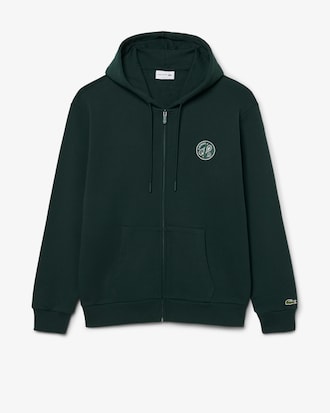 Hoodie mit Badge- und Rei&szlig;verschlussdetail