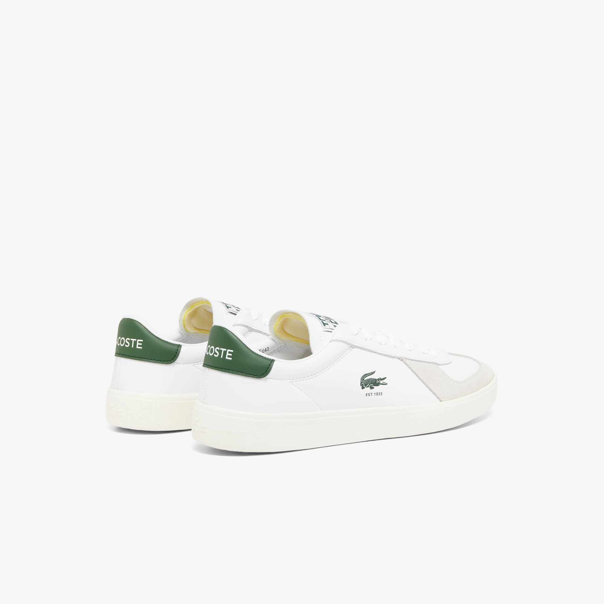 Thumbnail - Lacoste Herren-Sneakers Baseshot Pro aus Leder - WHT/OFF WHT Size 40.5