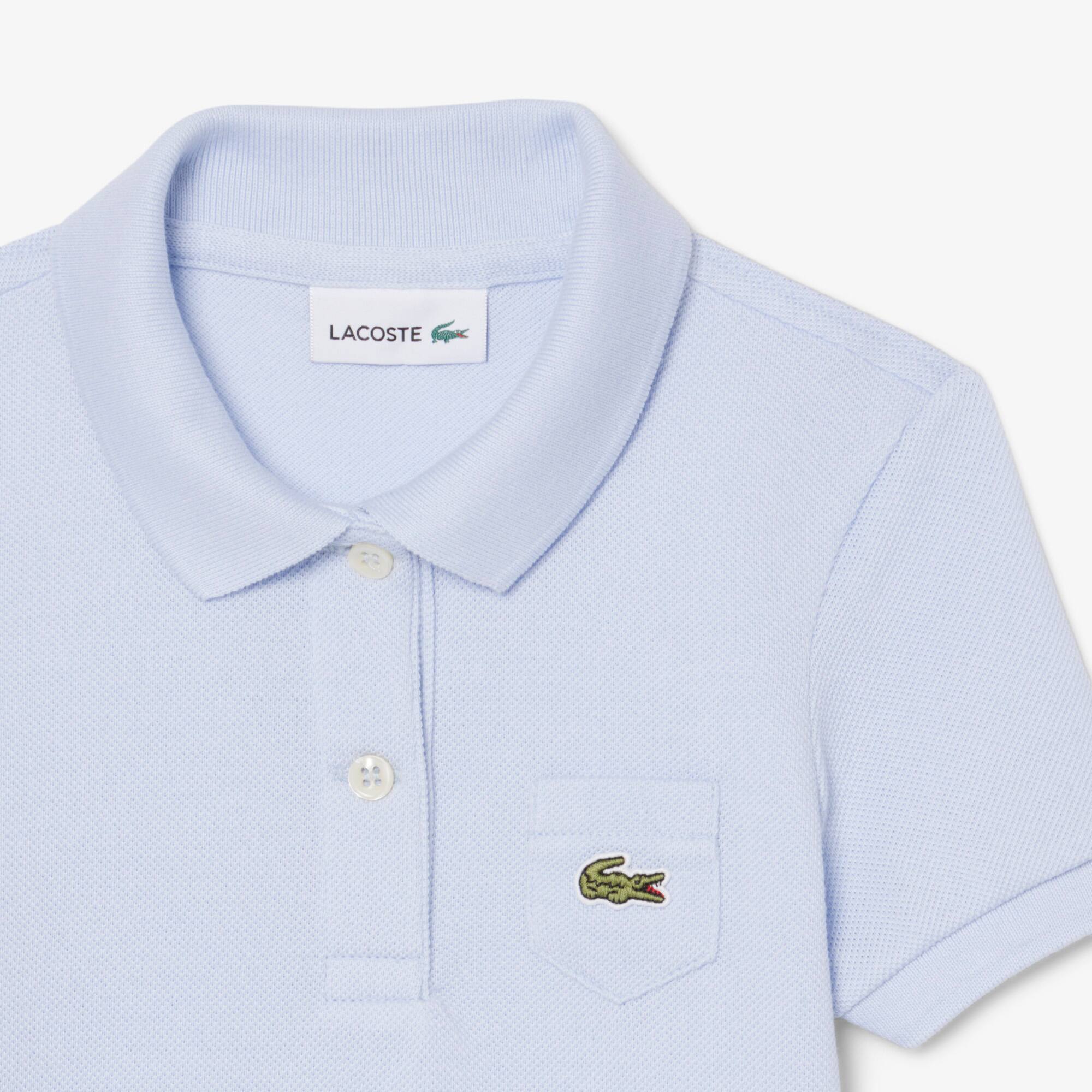 Thumbnail - Lacoste Polokleid aus Piqué - Hellblau Size 6 - 6A