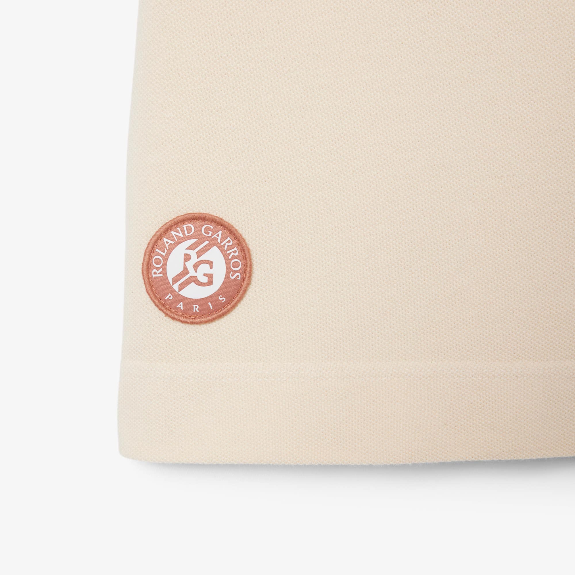 Thumbnail - Lacoste Polohemd Roland-Garros Edition in Sandfarben - Blanc Size L