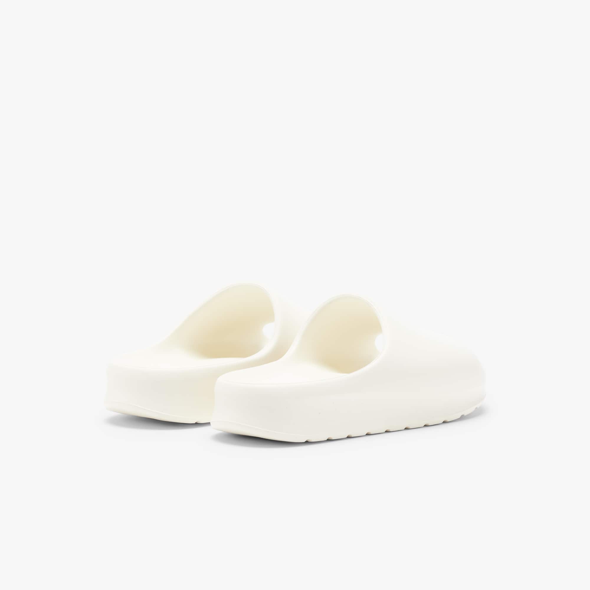 Thumbnail - Lacoste Damen-Schlappen Serve Slide 2.0 - OFF WHT/DK GRN Size 40.5