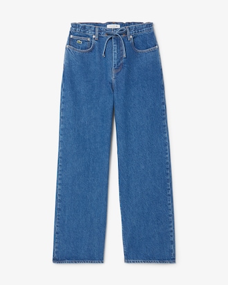 Denim-Jeans mit weitem Schnitt