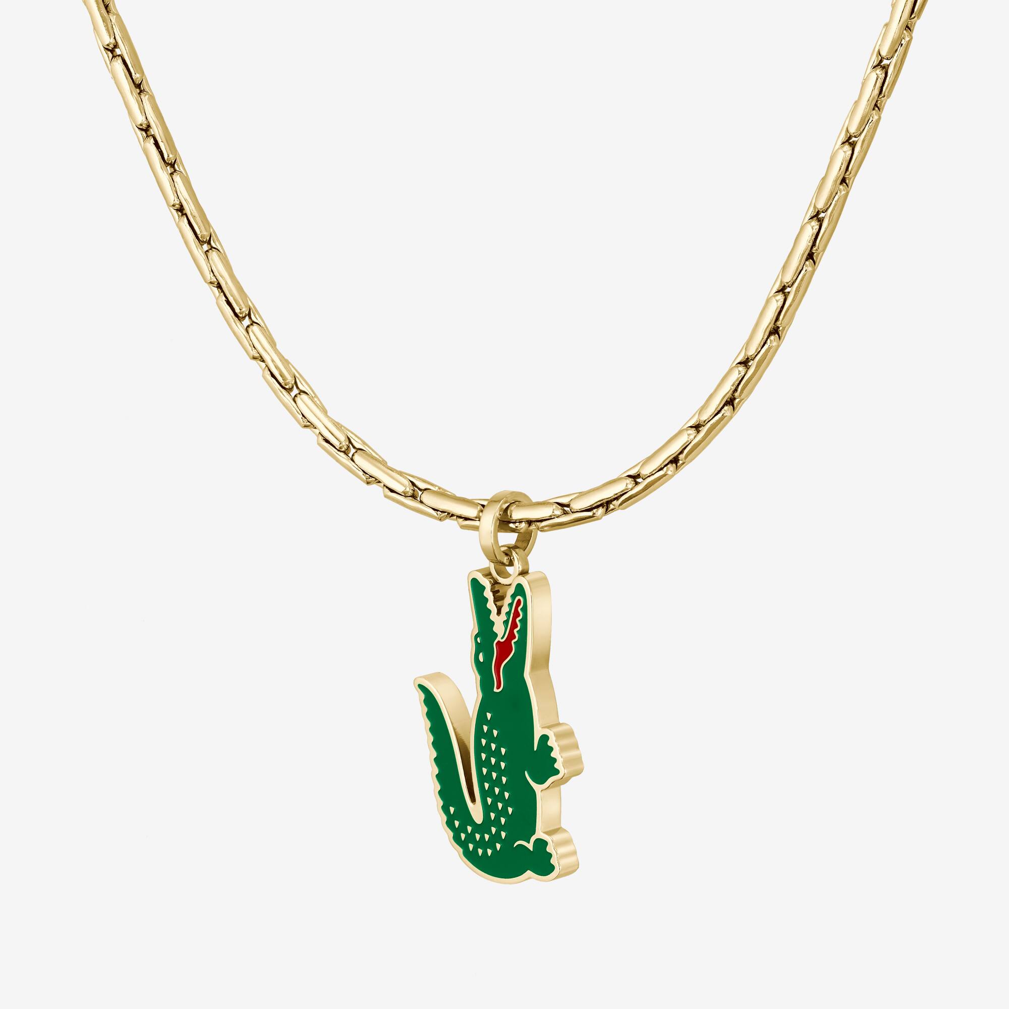 Thumbnail - Lacoste Arthor Halskette - GOLD AND GREEN Size One Size