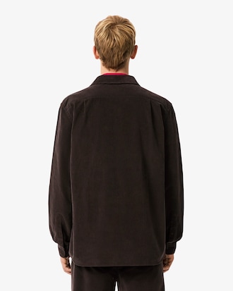 Regular Fit-Hemd aus Velours