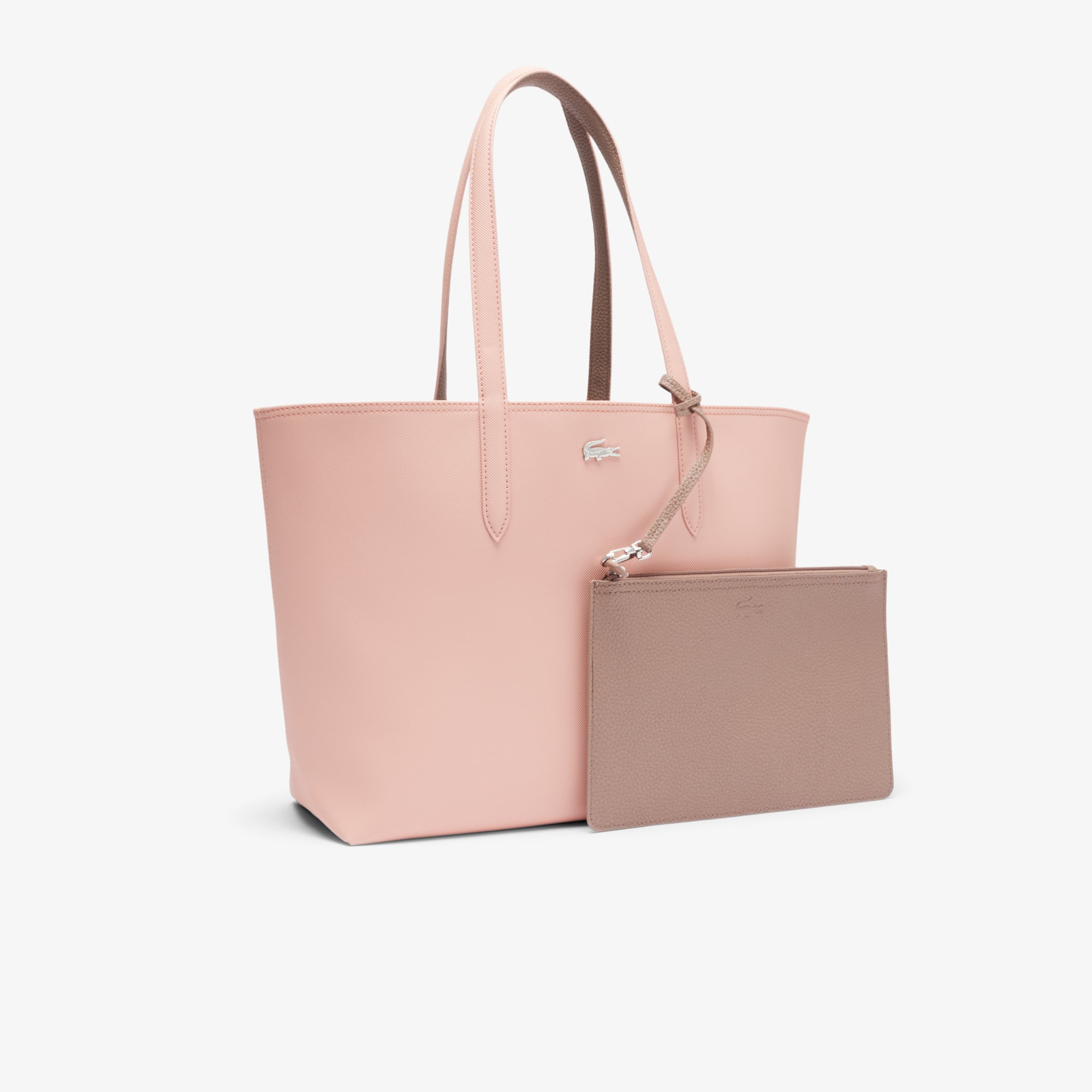 Thumbnail - Lacoste Wendbare Tote Bag Anna mit abnehmbarer Tasche - ROSE TAN ANTLER Size One Size