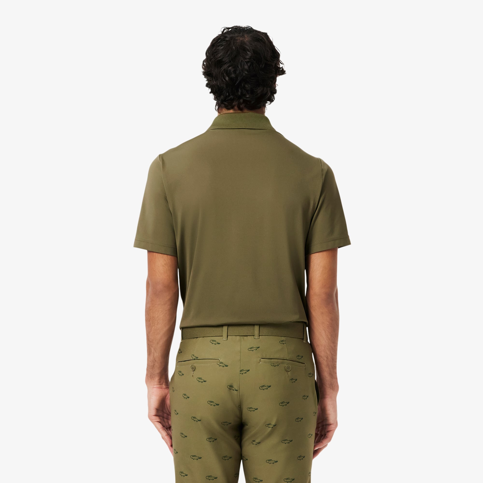 Thumbnail - Lacoste Golf-Polohemd mit UV-Schutz, Regular Fit - Khaki Grün Size 6 - XL