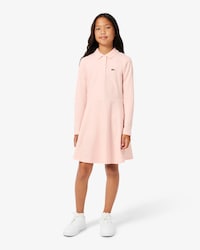 Kleid aus Stretch-Piqu&eacute; mit langen &Auml;rmeln
