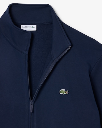 Sweatshirt aus Baumwollfleece mit Rei&szlig;verschluss