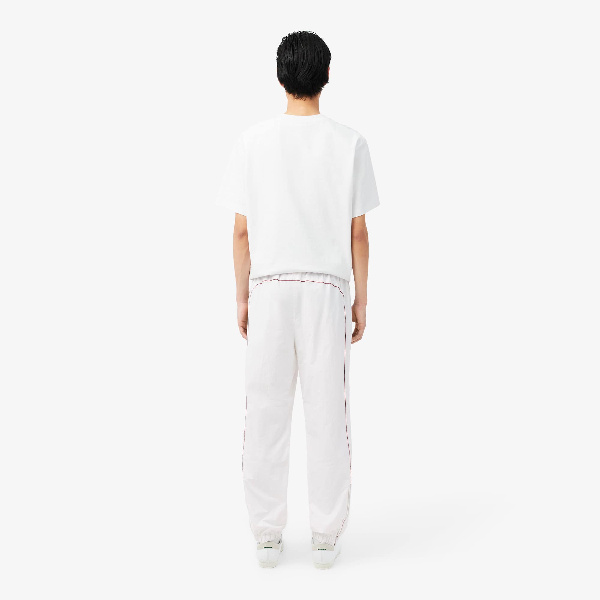 Thumbnail - Lacoste Trainingshose Archive Edition - Weiß / Burgunder Size XS