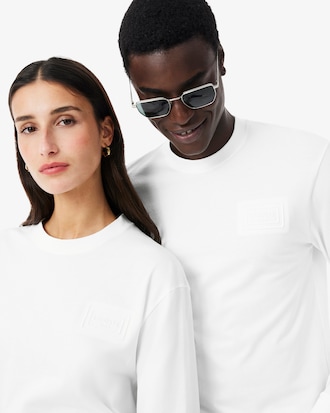 T-Shirt aus Baumwolle mit langen &Auml;rmeln