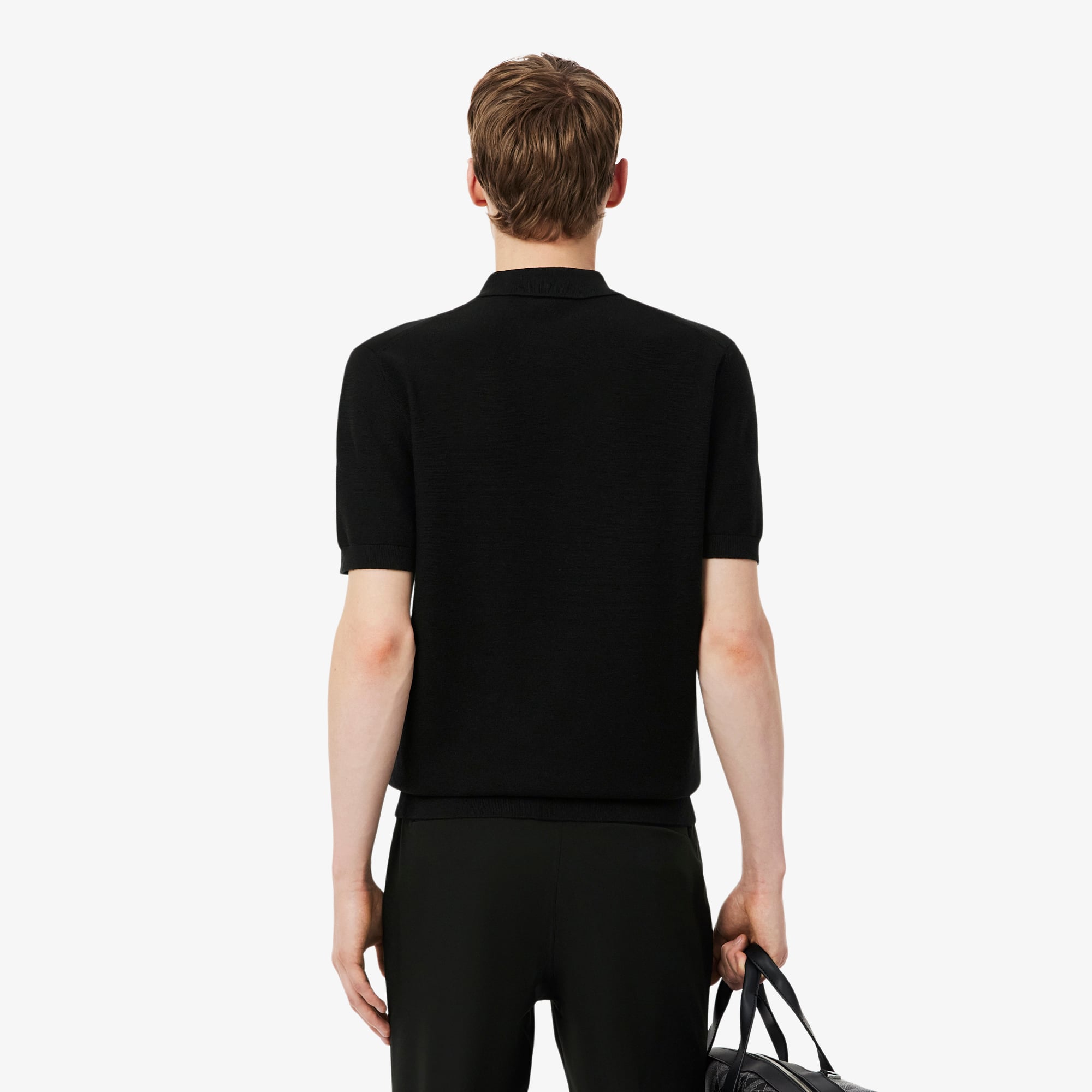 Thumbnail - Lacoste Classic Fit-Polohemd aus Strick - Schwarz Size S