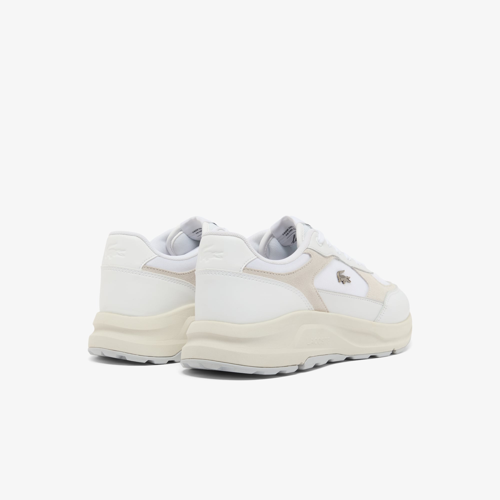 Thumbnail - Lacoste Herren-Sneakers Run Set aus Wildleder - WHT/OFF WHT Size 42.5