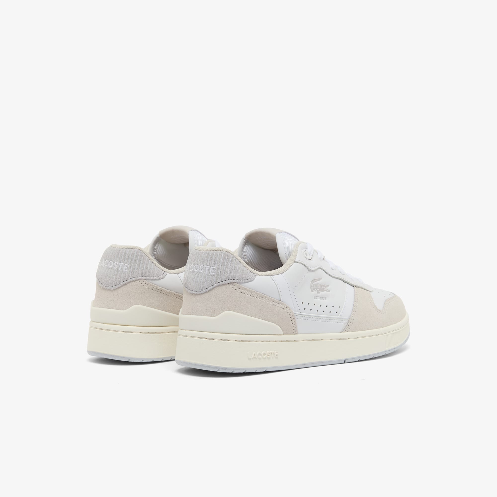 Thumbnail - Lacoste Damen-Sneakers T-Clip Set - WHT/LT GREY Size 42