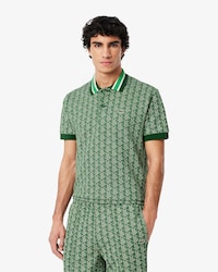 Classic Fit-Polohemd mit Monogramm aus Jacquard