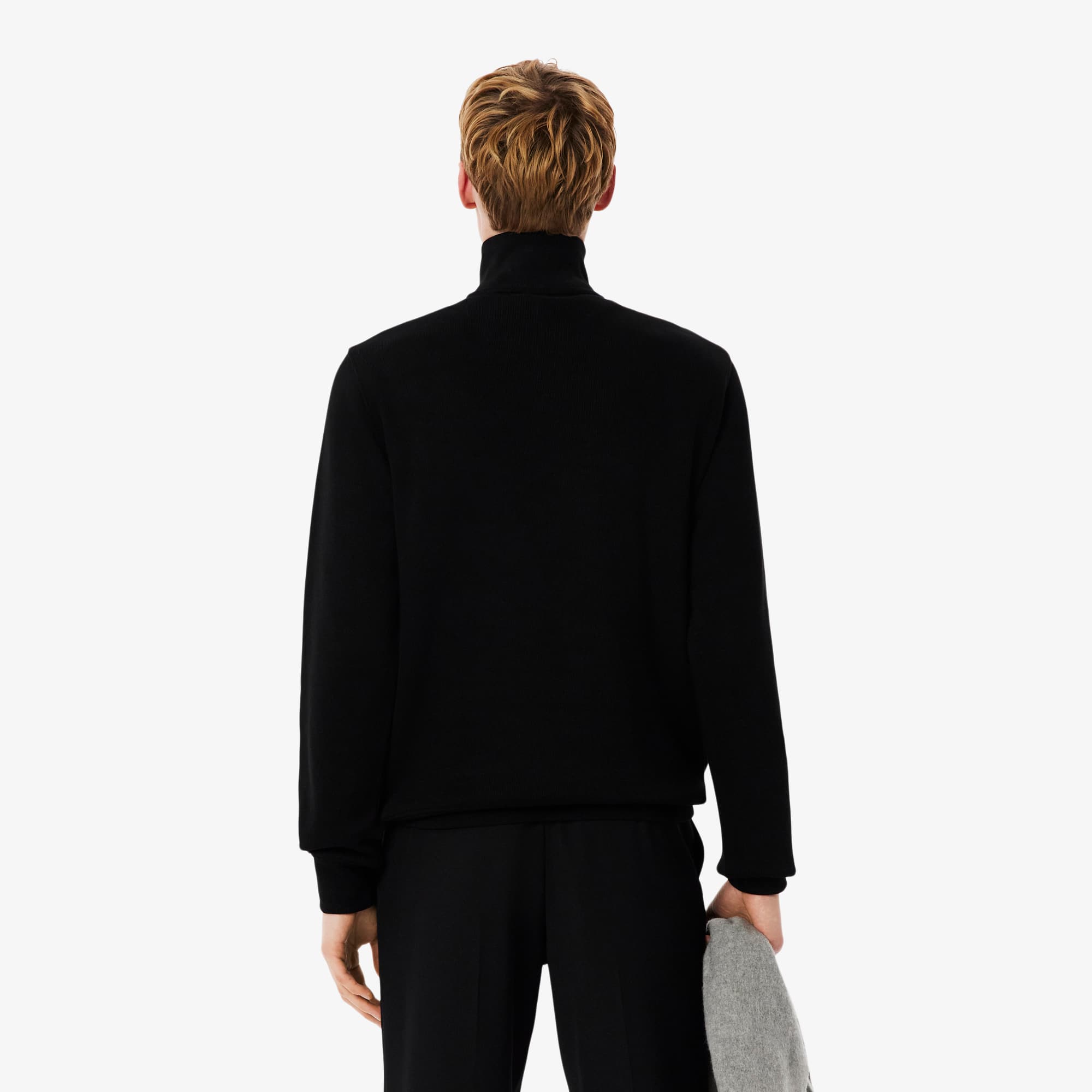Thumbnail - Lacoste Sweatshirt aus Interlock mit hohem Kragen und Reißverschluss - Schwarz Size 6 - XL
