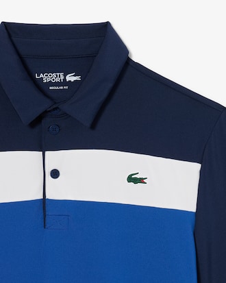 Golf-Polohemd mit Colorblock-Design, Regular Fit