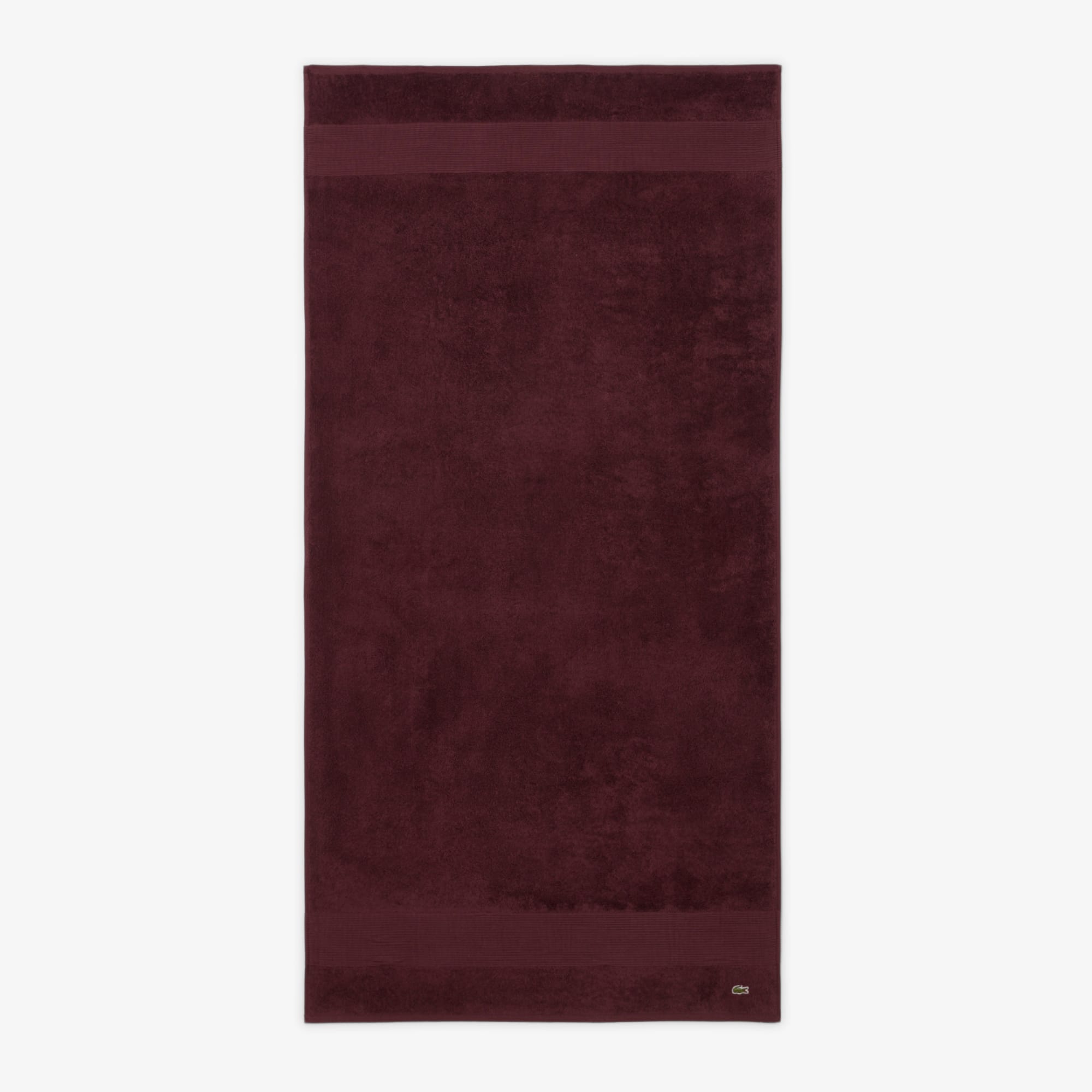 Thumbnail - Lacoste L Lecroco Badetuch - BURGUNDY Size 100 x 150 cm