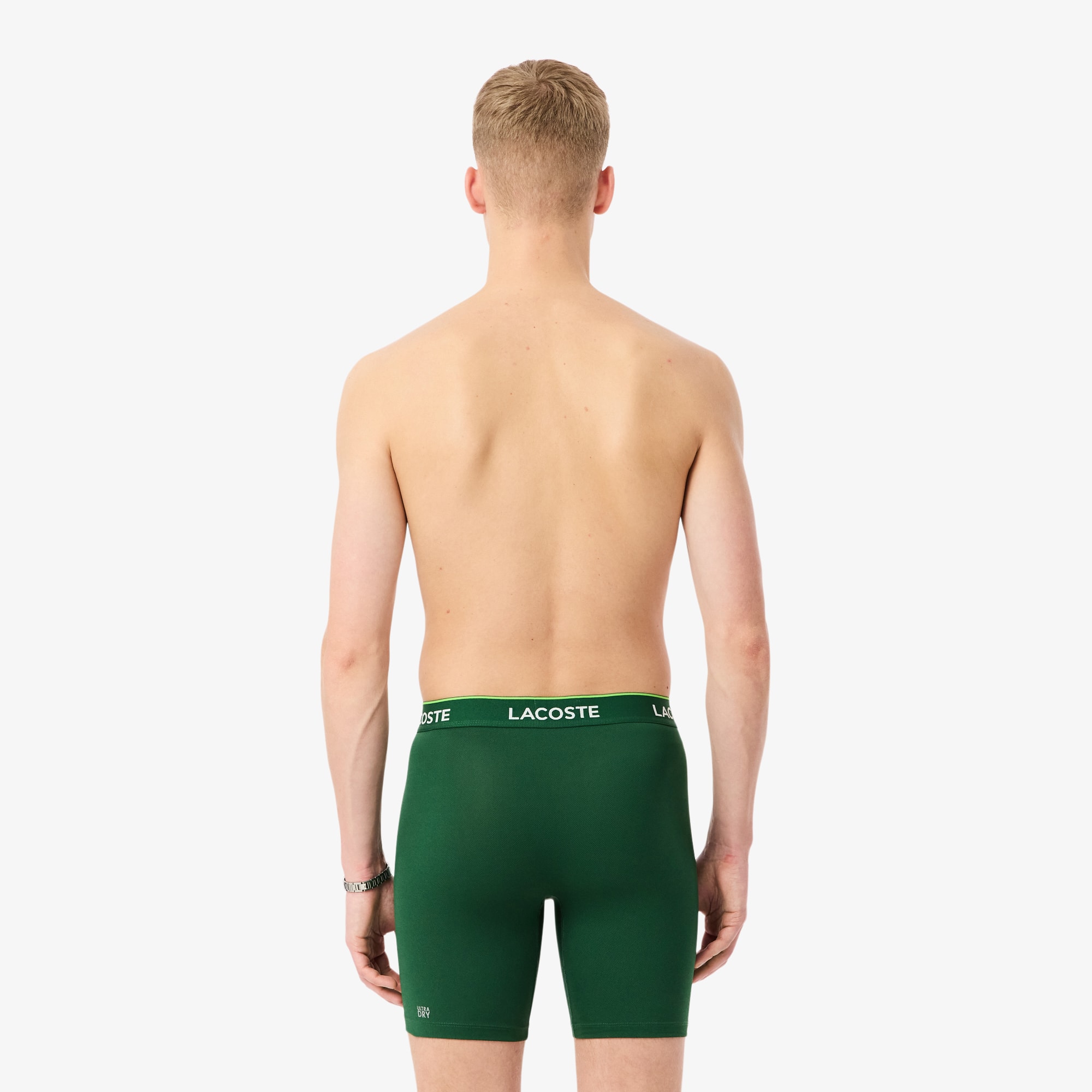 Thumbnail - Lacoste 3er-Pack Boxershorts aus technischem Gewebe - Grün / Weiß / Schwarz Size 6 - XL