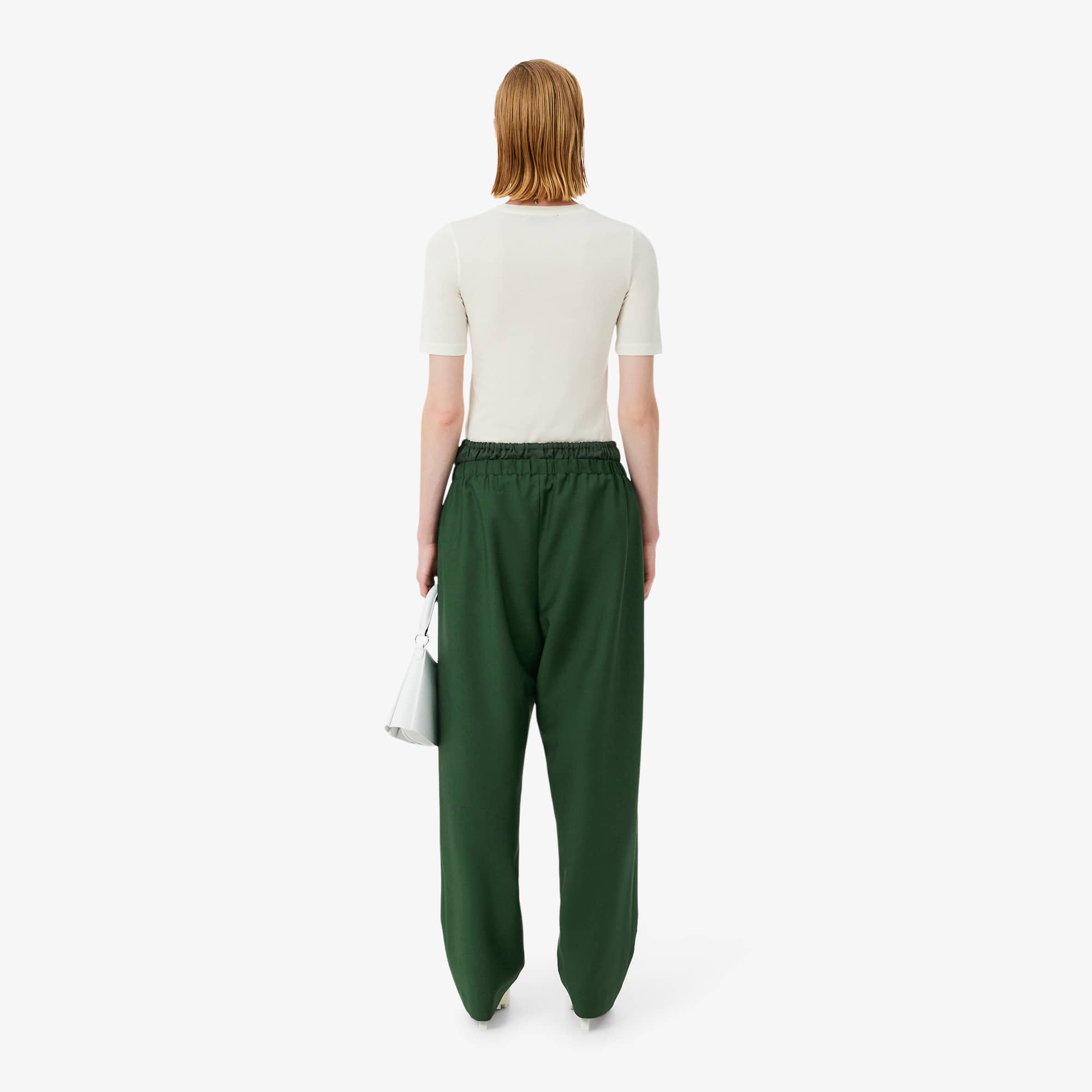 Thumbnail - Lacoste Hose Runway aus Wollgemisch - Grün Size S