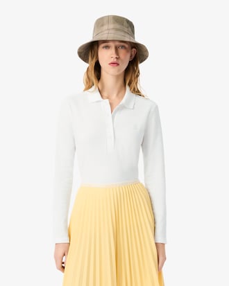 Slim Fit-Polohemd L.12.D aus dehnbarem Mini Piqu&eacute;