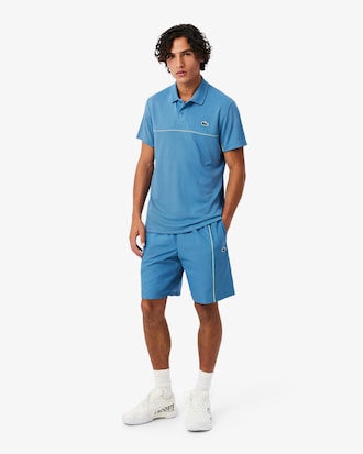 Sportshorts aus Diamant-Taft mit Einfassung
