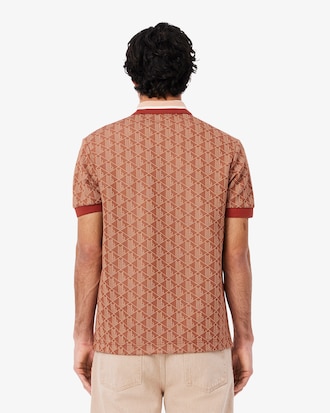 Classic Fit-Polohemd mit Monogramm aus Jacquard
