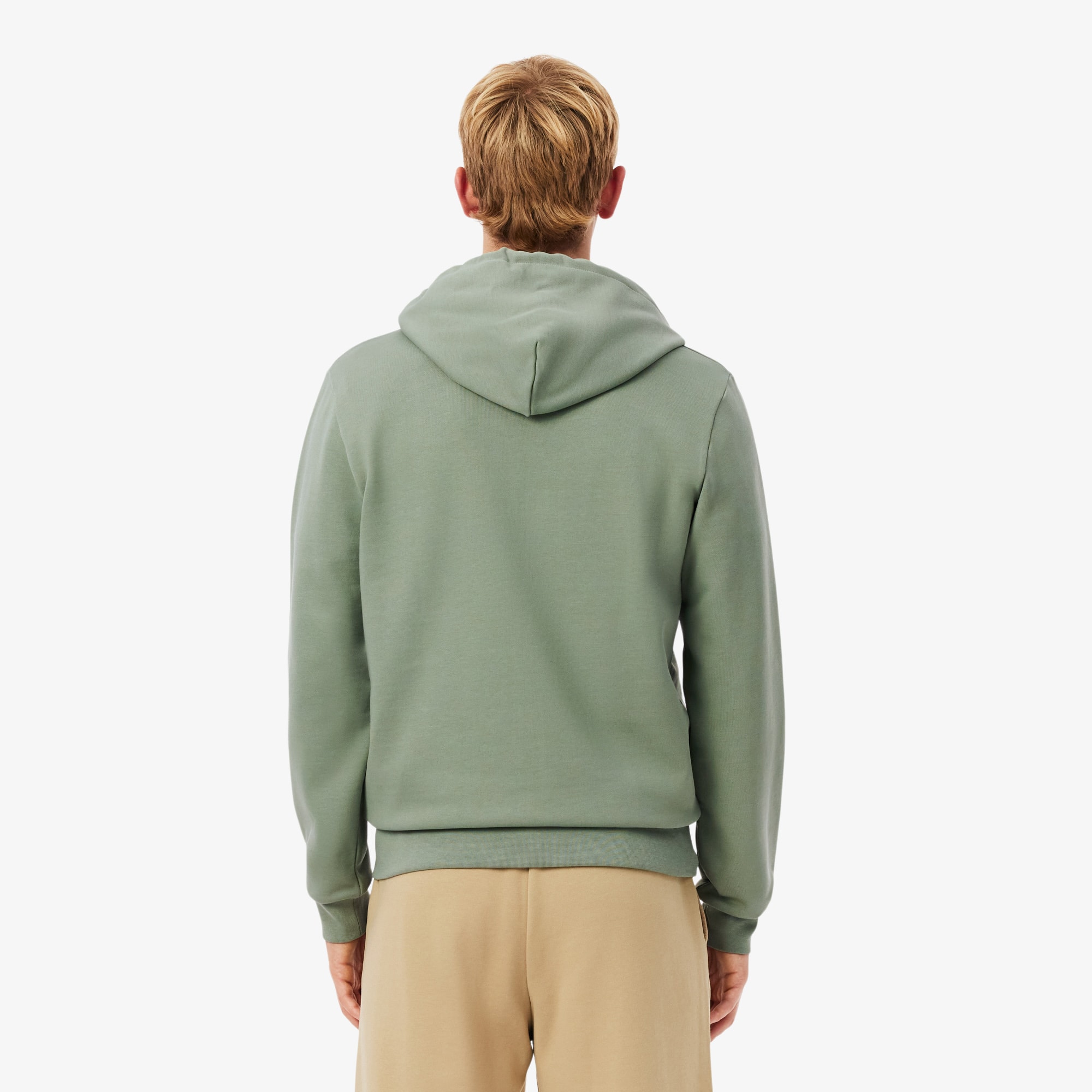 Thumbnail - Lacoste Classic Fit-Sweatshirt aus Fleece mit Reißverschluss - Grün Size S
